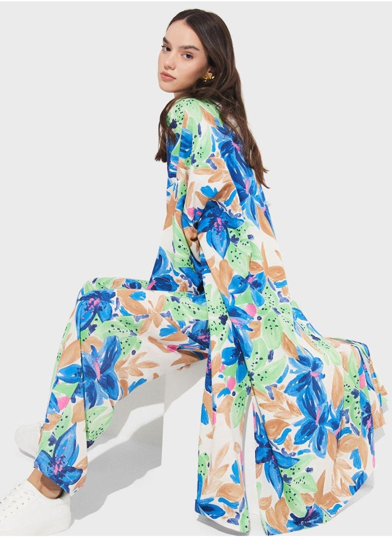 JUNE Floral Printed Kimono - Image 5