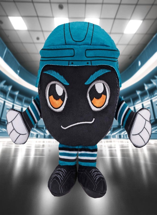 Bleacher Creatures San Jose Sharks 8" NHL Kuricha Hockey Puck Sitting Plush - Soft Chibi Inspired Plush - Image 2