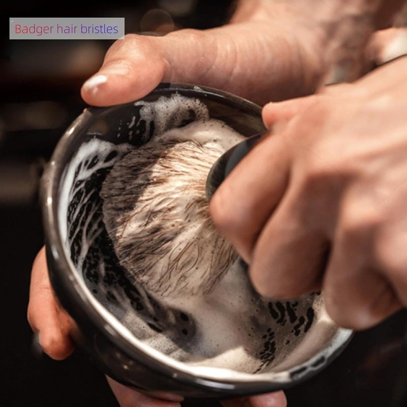 Handcrafted Mens Badger Hair Shaving Brush For Wet Shaving Cream And Soap - Image 2