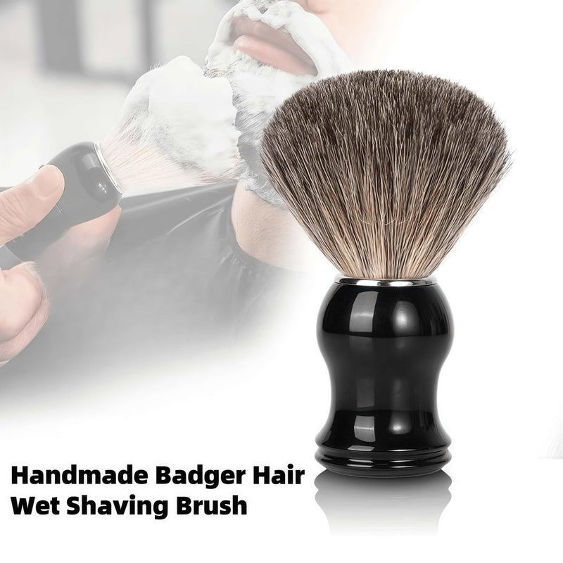Handcrafted Mens Badger Hair Shaving Brush For Wet Shaving Cream And Soap - Image 1