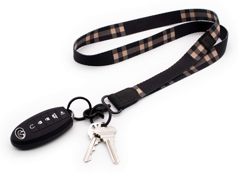 POCKT Neck Lanyard Key Chain Holder for Men and Women - Cool, Wallets and ID Badge Holders | Plaid - Image 2