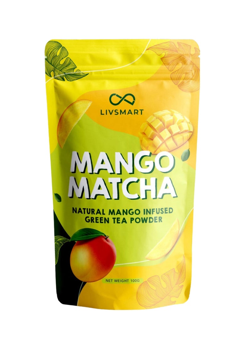 LIVSMART Organic Matcha Tea Powder Mango 100g, Pack of 2 - Image 2