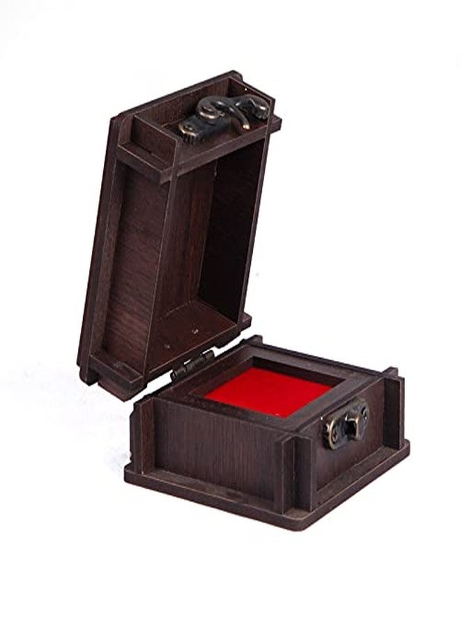 CrazyInk Wooden Jewellery Box for Women and men couole ring | Jewel Organizer Box Hand Carved Carvings,Gift Items (228) - Image 2