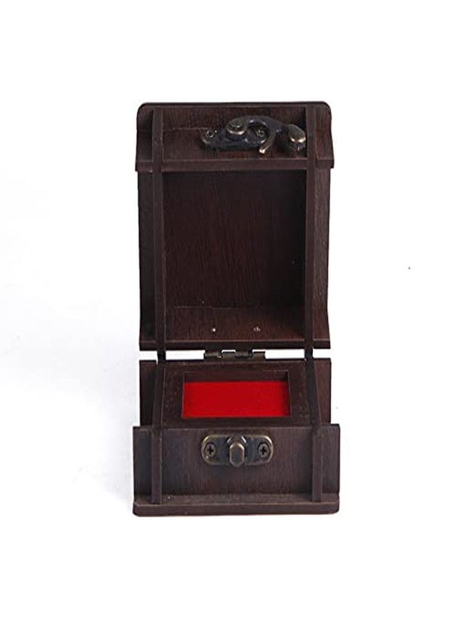 CrazyInk Wooden Jewellery Box for Women and men couole ring | Jewel Organizer Box Hand Carved Carvings,Gift Items (228) - Image 3