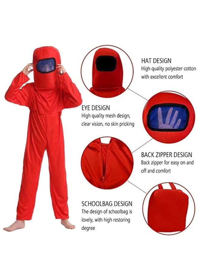Toy Box Kids Astronaut Costume, Among US Role-Play Costume Set, Red - Image 2