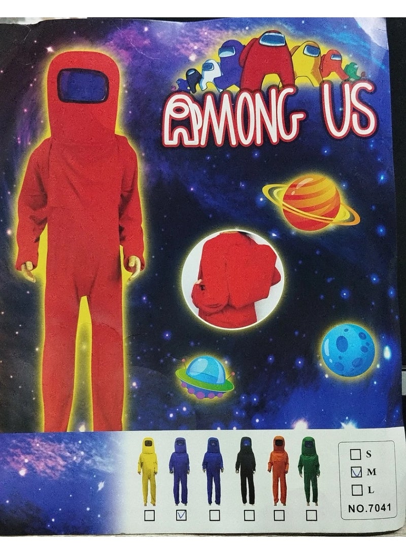 Toy Box Kids Astronaut Costume, Among US Role-Play Costume Set, Red - Image 5