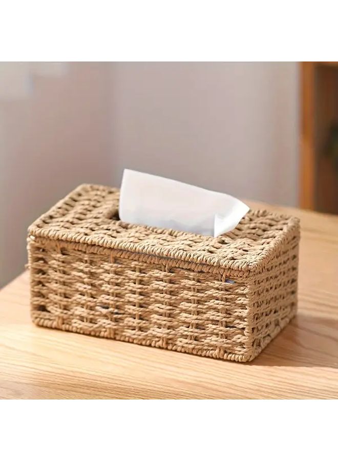 Coffee Color Retro Bohemian Style Tissue Box for Home Office or Car Use - Image 5