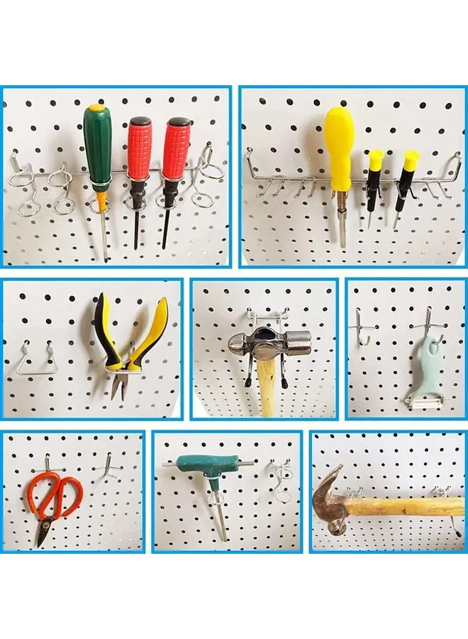 53pcs Pegboard Hooks For 1 Inch Hole Spacing Garage Storage Wall Organizers Craft Rooms - Image 3