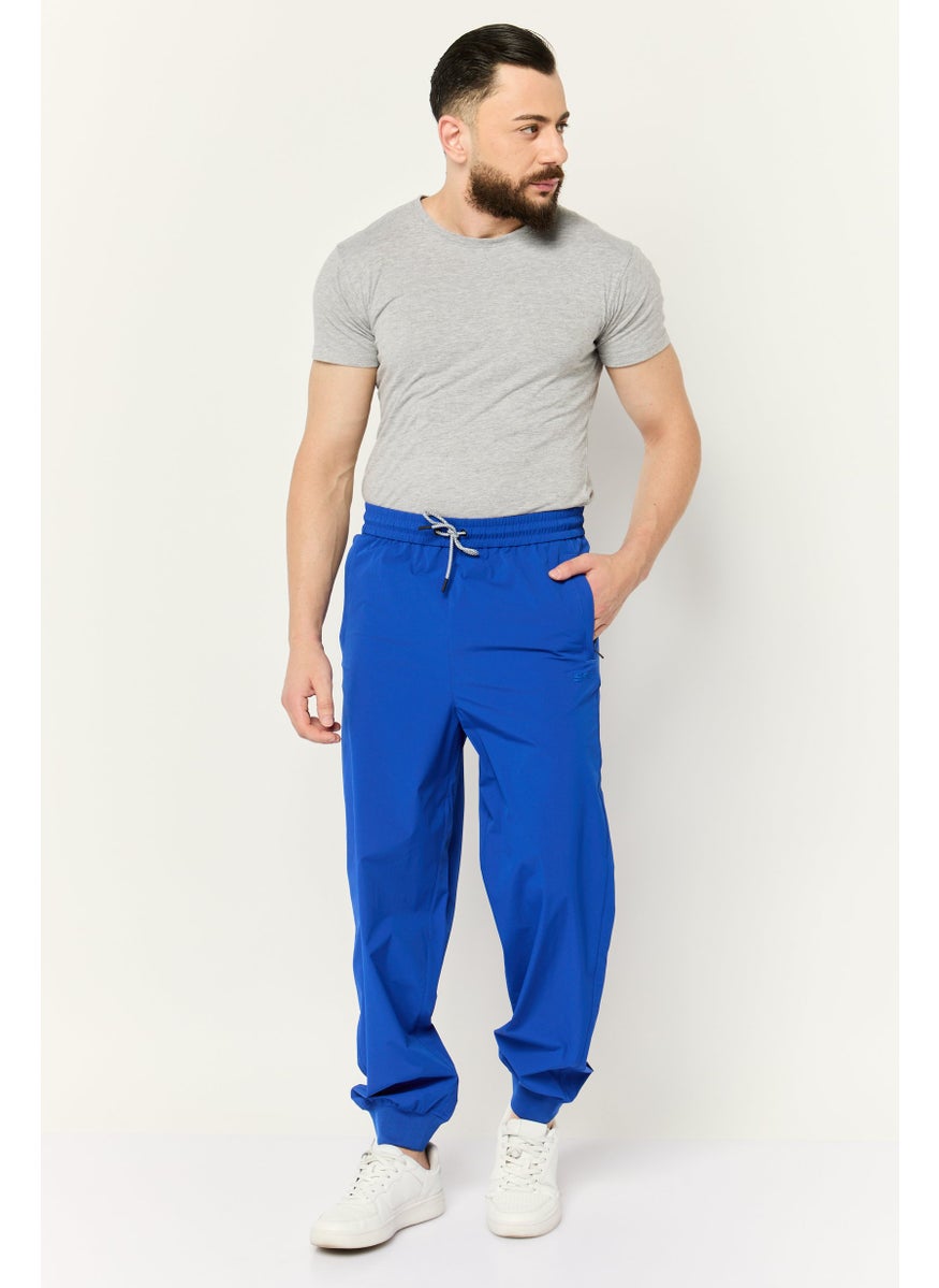 ESPRIT Men Regular Fit Solid Jogger Pants, Blue  - Image 2