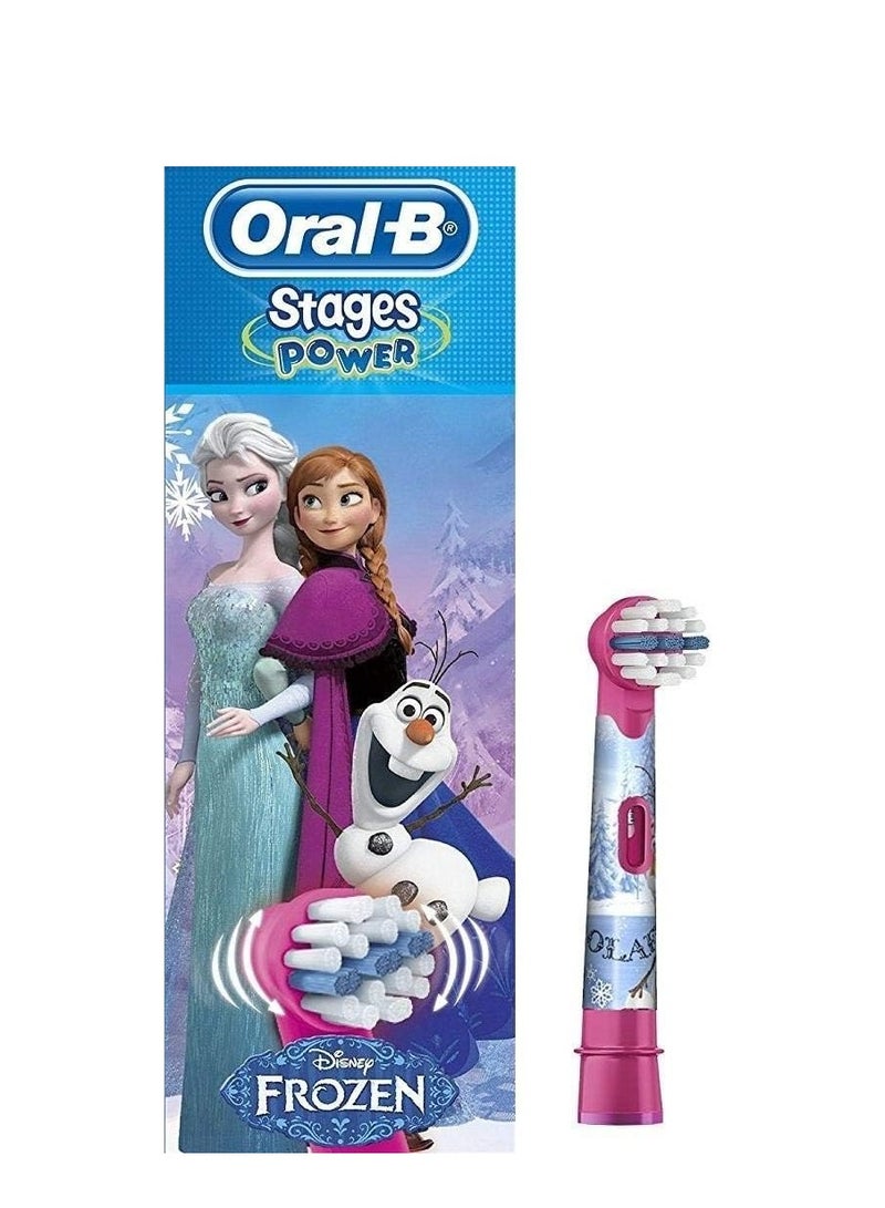أورال بي رؤوس فرشاة اسنان ستيجز باور بديلة للاطفال بنمط فروزن  من قطعتين قد تختلف التعبئة