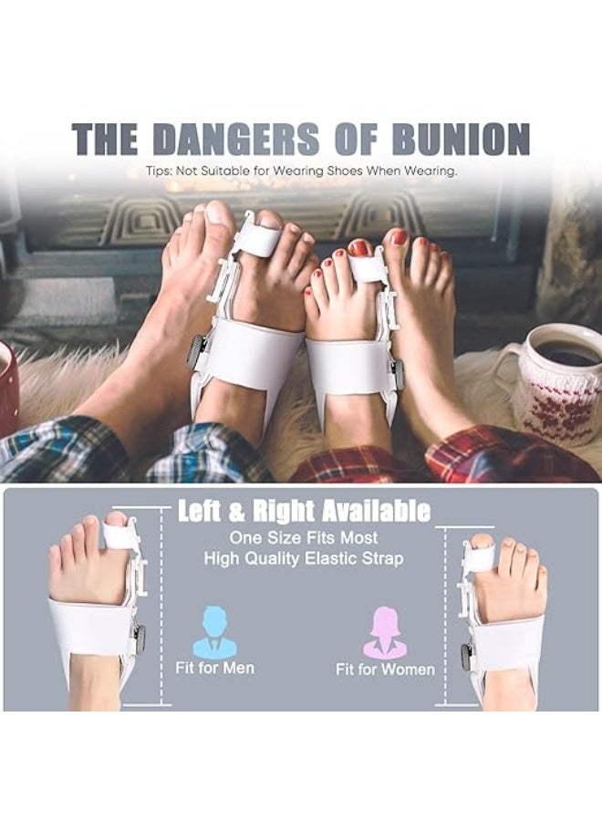 Adjustable Bunion Corrector with Toe Separator and Flexible Strap - Medical Grade Support Splint for Hallux Valgus Relief - Easy to Use (Men & Women) - Image 4