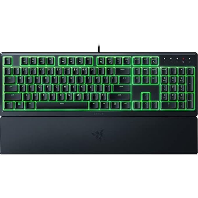 rayihni ORNATA V3 X LOW PROFILE MEMBRANE KEYBOARD WITH CHROMA RGB (HYBRID MEMBRANE SWITCH, ERGONOMIC WRIST REST) ES LAYOUT | BLACK - Image 1
