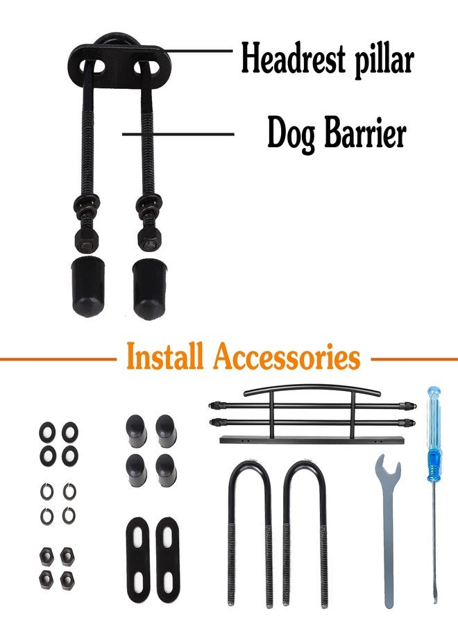 EVFITUS for Tesla Model Y Dog Barrier Adjustable Large Pet Protective Barrier Anti-bite Heavy-Duty Metal Stainless Steel for Dog Travel Accessories 2021 2022 2023 2024 - Image 5