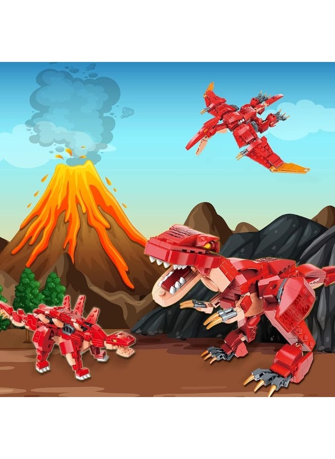 HSANHE STEM 3 in1 Dinosaurs Building Kits 287PCS, Toys for Kids Age 6-10 Year Old, Educational Building Sets Best Gifts for Boy 6-10  - Image 3
