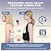 Sloworld Posture Corrector for Women and Men Upgraded Back Brace Adjustable Back Support for Upper and Lower Back Pain Relief Shoulder Straightener for Hunchback Scoliosis Lumbar Spine Black Large - Image 4