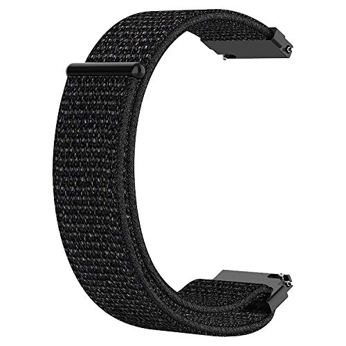 ACM Watch Strap Nylon Soft Loop 22mm compatible with Fossil Gen 6 44mm Smartwatch Sports Band Black - Image 1
