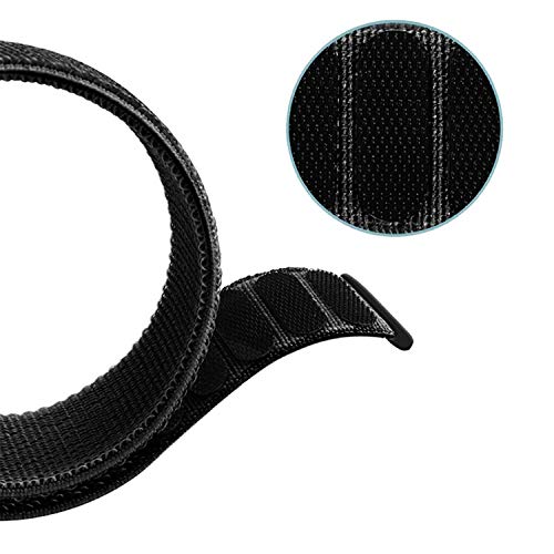 ACM Watch Strap Nylon Soft Loop 22mm compatible with Fossil Gen 6 44mm Smartwatch Sports Band Black - Image 5