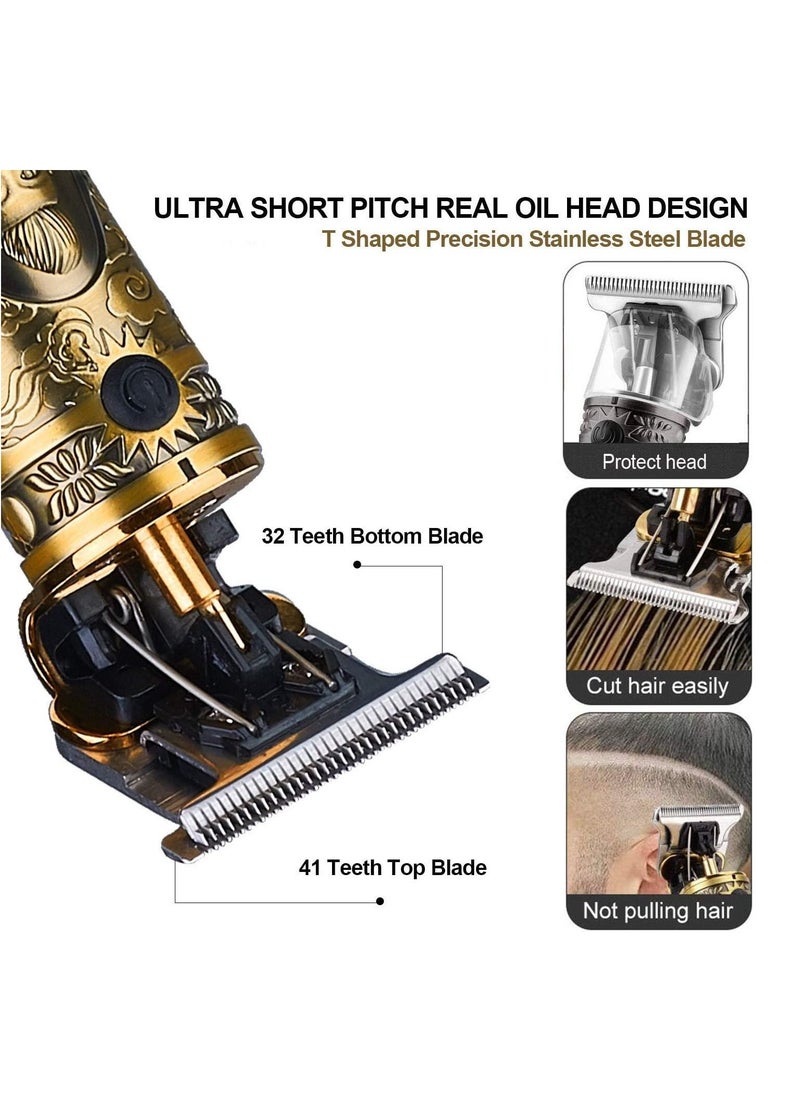 General - Hair Clippers for Men, Professional Hair and Beard Trimmer for Barber, T Blade Hair Edgers Clippers, Gold Knight Close-Cutting Trimmers, Cordless Clippers for Hair Cutting, Gift for Men - Image 1