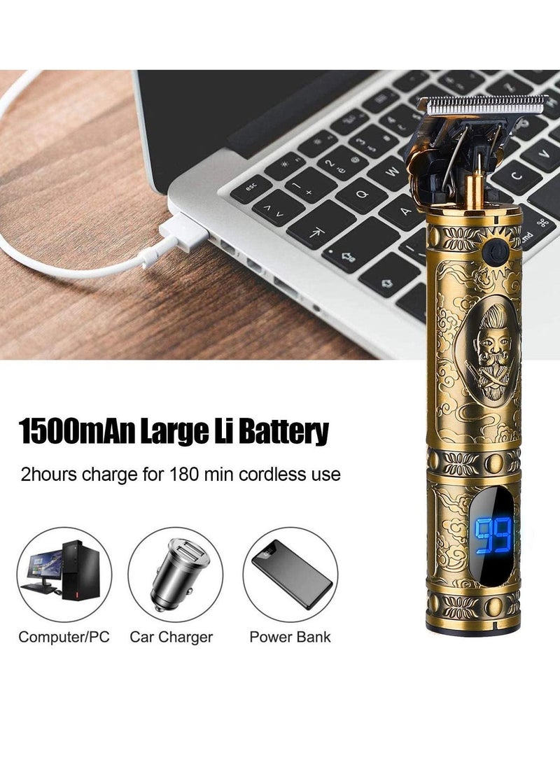 General - Hair Clippers for Men, Professional Hair and Beard Trimmer for Barber, T Blade Hair Edgers Clippers, Gold Knight Close-Cutting Trimmers, Cordless Clippers for Hair Cutting, Gift for Men - Image 1