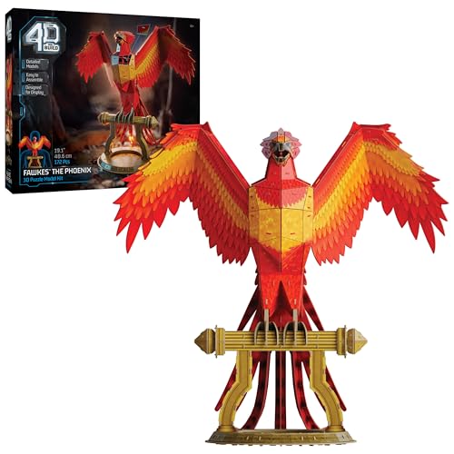 4D Build Harry Potter Fawkes Phoenix 3D Model Kit with Stand Harry Potter Collectibles Desk Dcor Adult Puzzle Building Toys 172 Pieces 3D Puzzles Gift Ideas for Ages 12 Up - Image 1