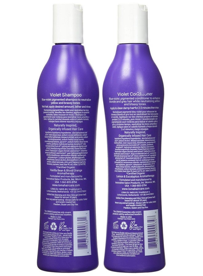 Loma Hair Care Violet Shampoo Violet Conditioner Duo 12 Fl Oz 2 Count (Pack Of 1) - Image 3