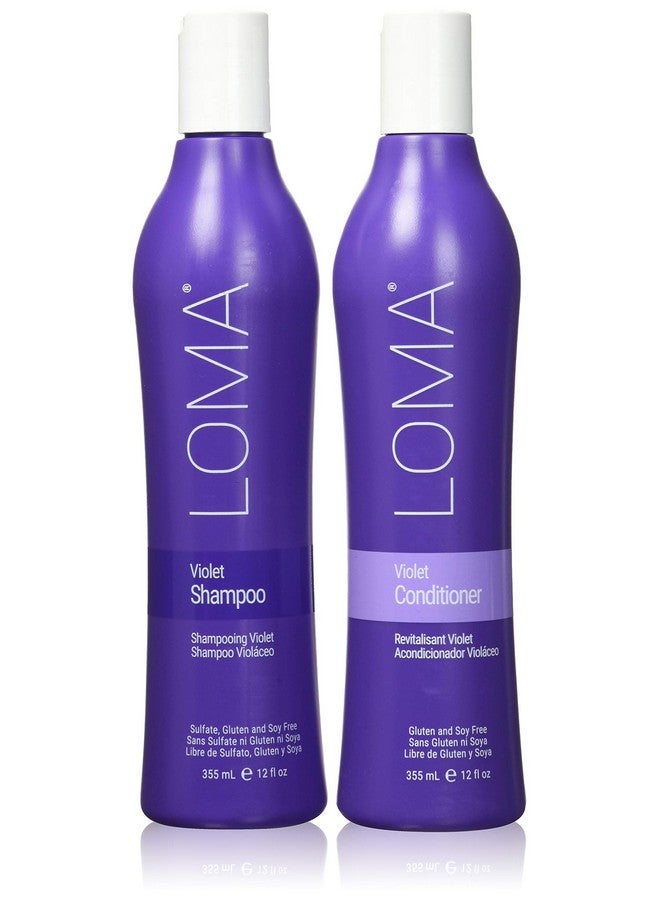 Loma Hair Care Violet Shampoo Violet Conditioner Duo 12 Fl Oz 2 Count (Pack Of 1) - Image 1