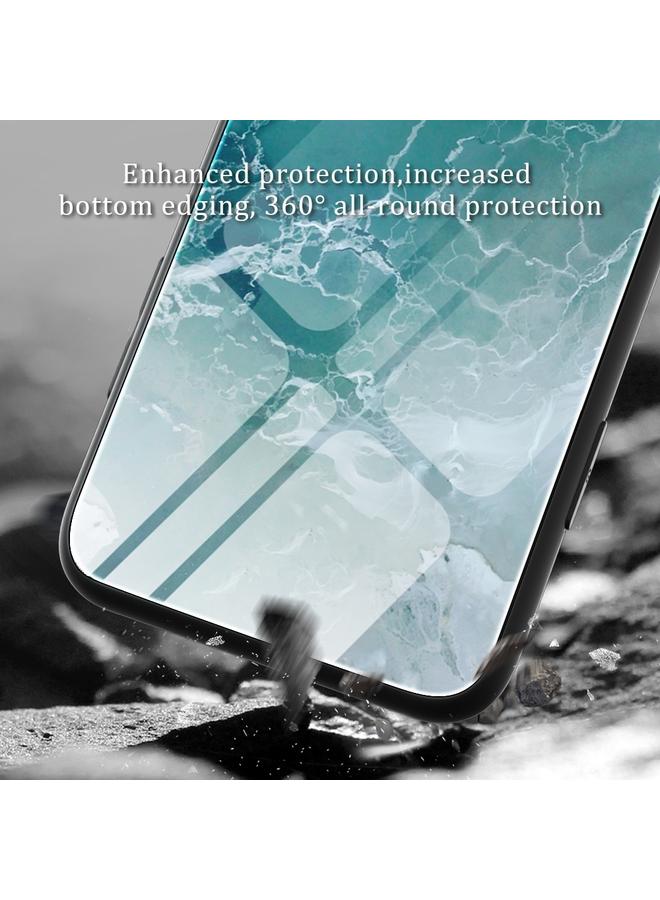 S-TOP Case For Samsung Galaxy A25 5G Marble Pattern Glass Protective Phone Case - Image 5