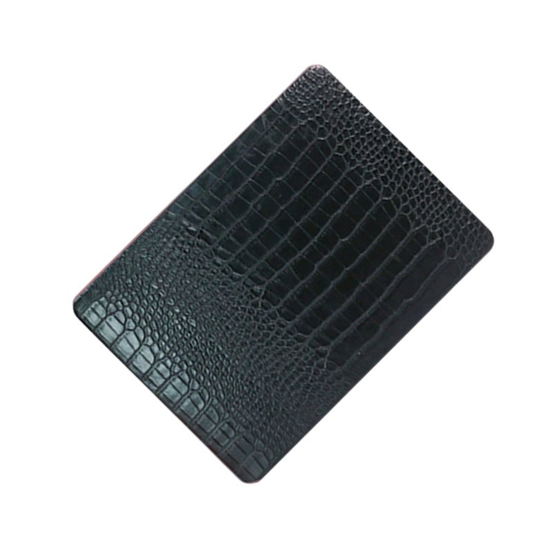 Macbook Air 13.6 Case: 1 Mm Slim 300 G Lightweight - Crocodile Pattern Black Faux-leather Fingerprint-resistant - Hard Case With Heat Dissipation & 360 Protection For 13.6-inch Macbook Air (M2/M3/M4, - Image 2