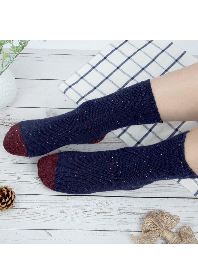 Cozy Winter Wool Socks for Women, Size 35-45 (5-10), Soft Thermal Socks, Warm & Thick Winter Socks, Ideal Women's Gifts (5 Pairs) - Image 5