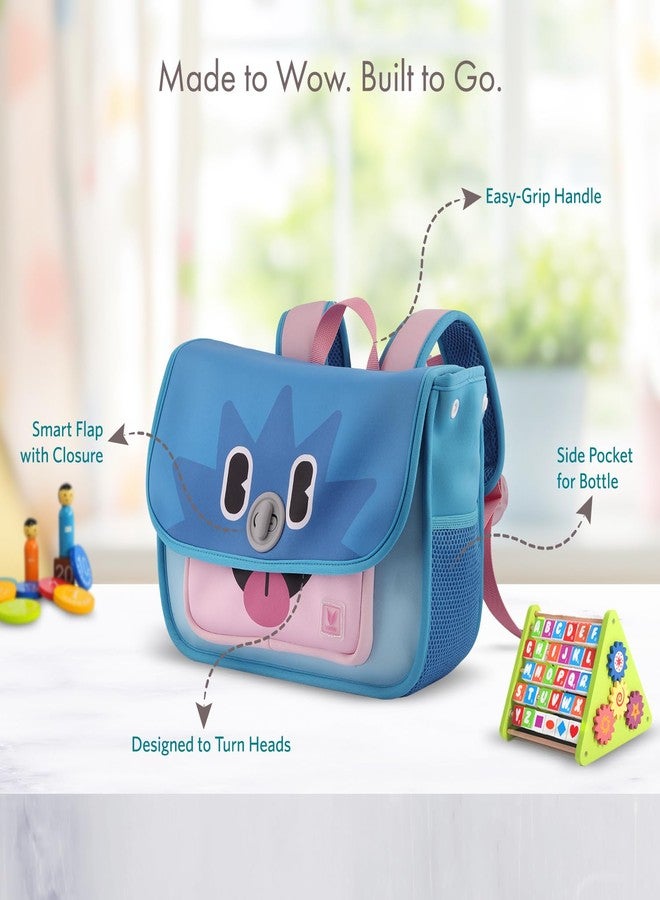 VAYA LY’L-CHAMP Kids Backpack for Boys & Girls (Ages 2-6 Years), Compact & Comfortable Rectangular Shape Backpack for Preschool, Water-Resistant, Easy-Clean School Bag with Multiple Pockets, Blue Sky - Image 5