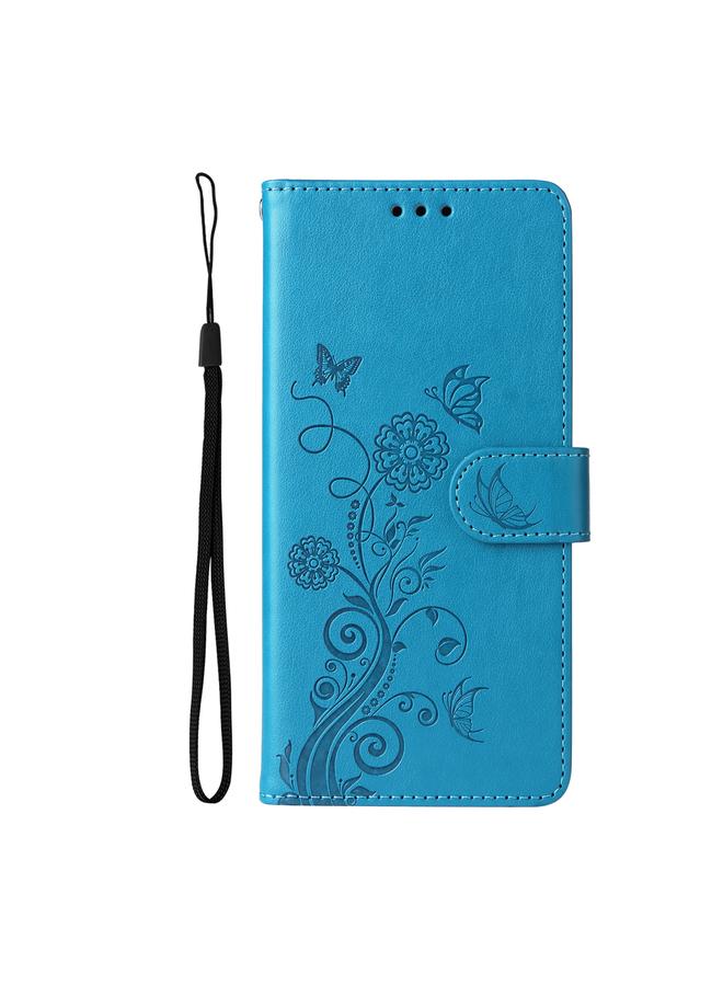 Green Tiger Case For Huawei nova 11 Pro / nova 11 Ultra Embossed Butterfly Flowers Leather Phone Case - Image 2
