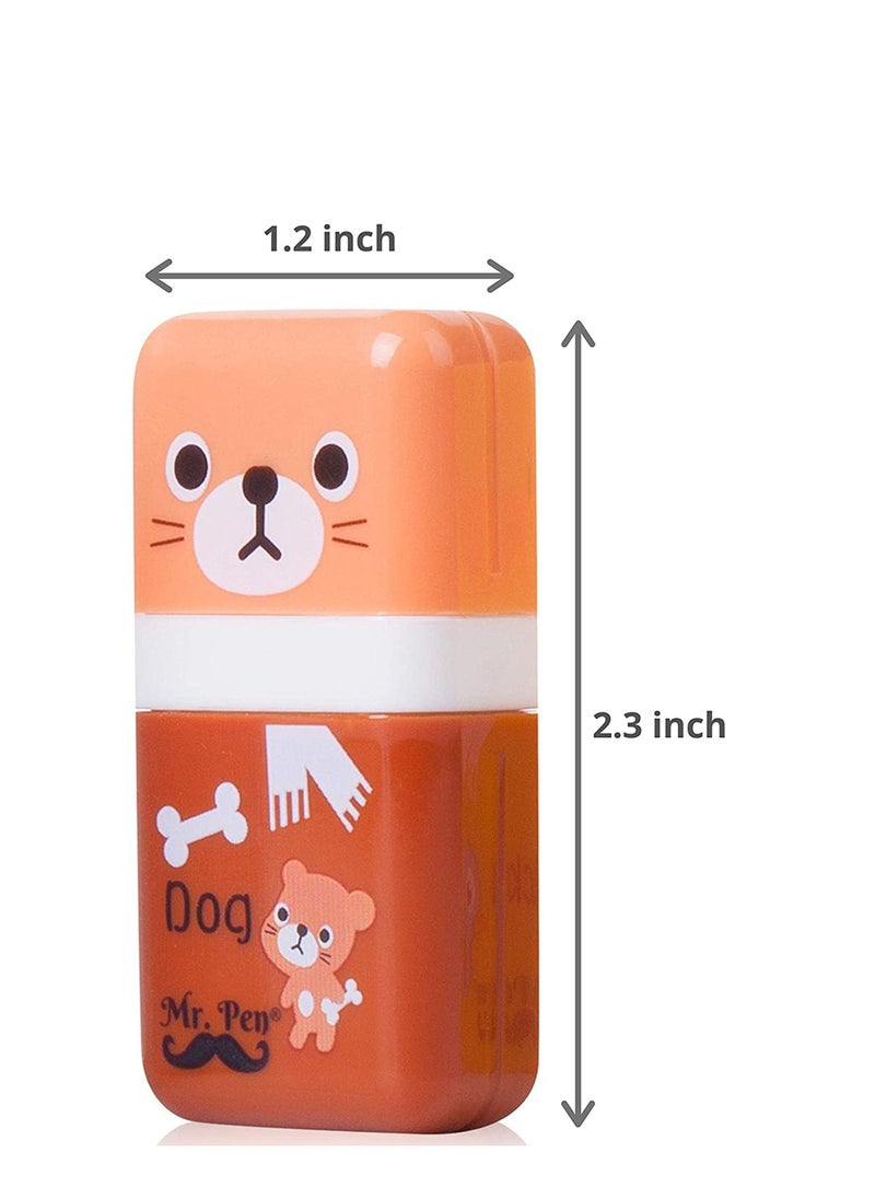 SYOSI - Pencil Eraser Shaving Roller Case for Easy Pick Up and Removal  Animal Themed Lovely and Fun Party Favor and School Supplies for Kids Back to school gift6 Pcs - Image 1