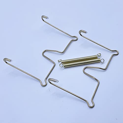 Xinlinke 5Pcs 6-Inch Small Invisible Plate Wire Hanger Wall Holders with Protective Rubber Cover for 5" to 7" Decorative Tray - Image 4