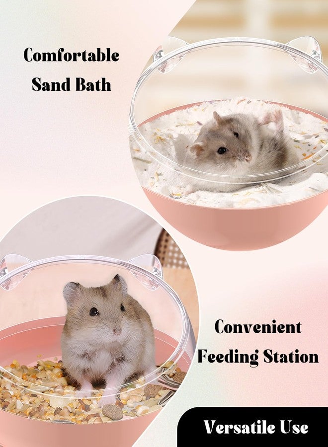 Pawfly Hamster Sand Bath Container, Hamster Sand Bath Box, Hamster Bathtub, Hamster Bathroom, Hamster Toilet, Plastic Dust Bath for Dwarf Hamsters, Syrian Hamsters, Mice, Gerbils & Small Animals - Image 3