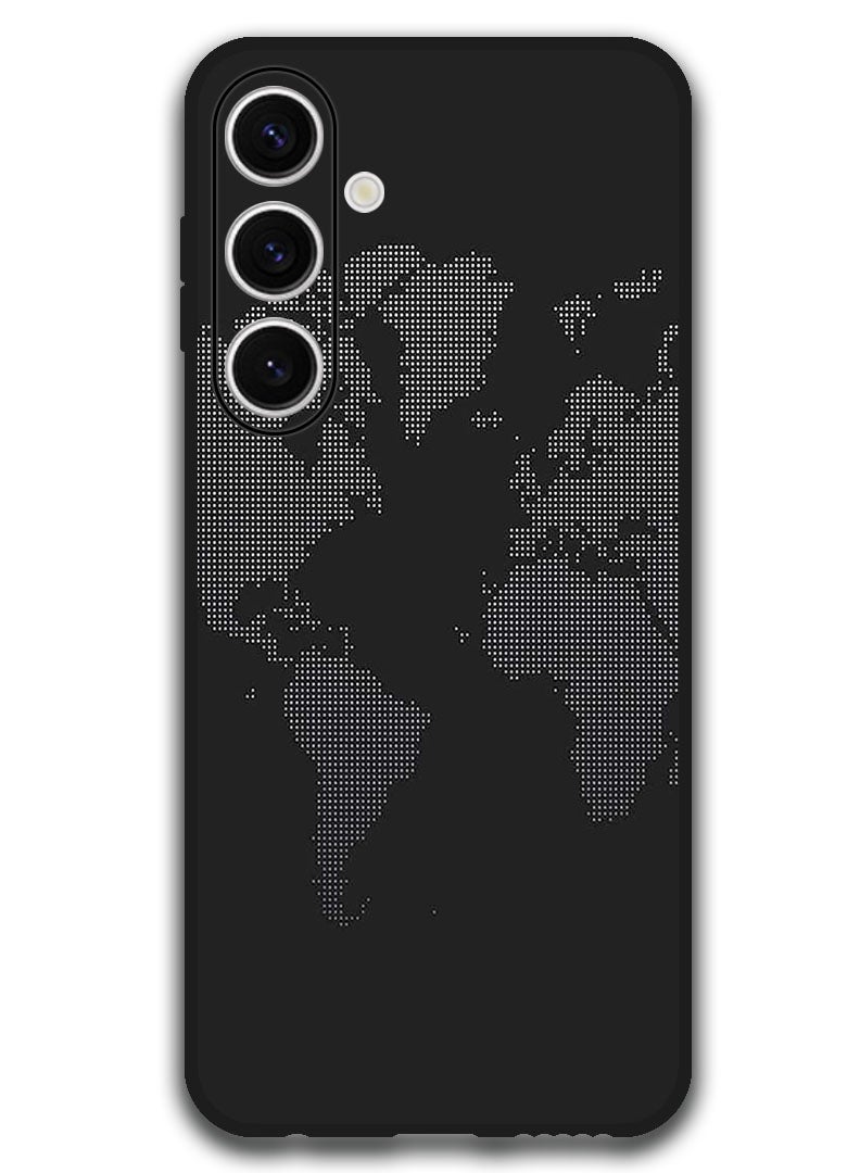 Theodor Protective Case Anti Scratch Shock Proof Bumper Cover For Samsung Galaxy S24 FE Map In Dots - Image 1