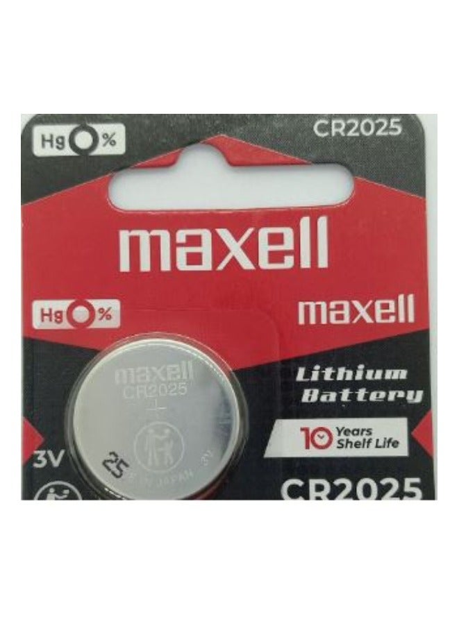 ماكسل قطعة واحدة من بطارية ماكسيل CR2025 ليثيوم 3 فولت يابانية - Image 1