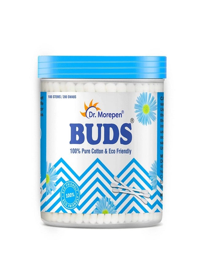 دكتور.موربين DR. MOREPEN BUDS - سدادات أذن مصنوعة من القطن الخالص بنسبة 100% وورق صديق للبيئة - عبوة من 4 قطع تحتوي على 100 قطعة من أعواد القطن - Image 2