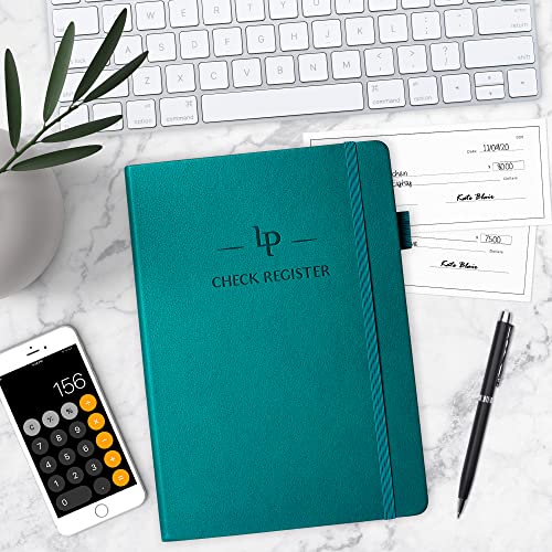 Legend Planner Check Register Book – Accounting Ledger Book for Small Business & Personal Use – Checkbook Register to Track Financial Transactions – Hardcover, 7x10″, 6300 Entries (Dark Teal) - Image 5