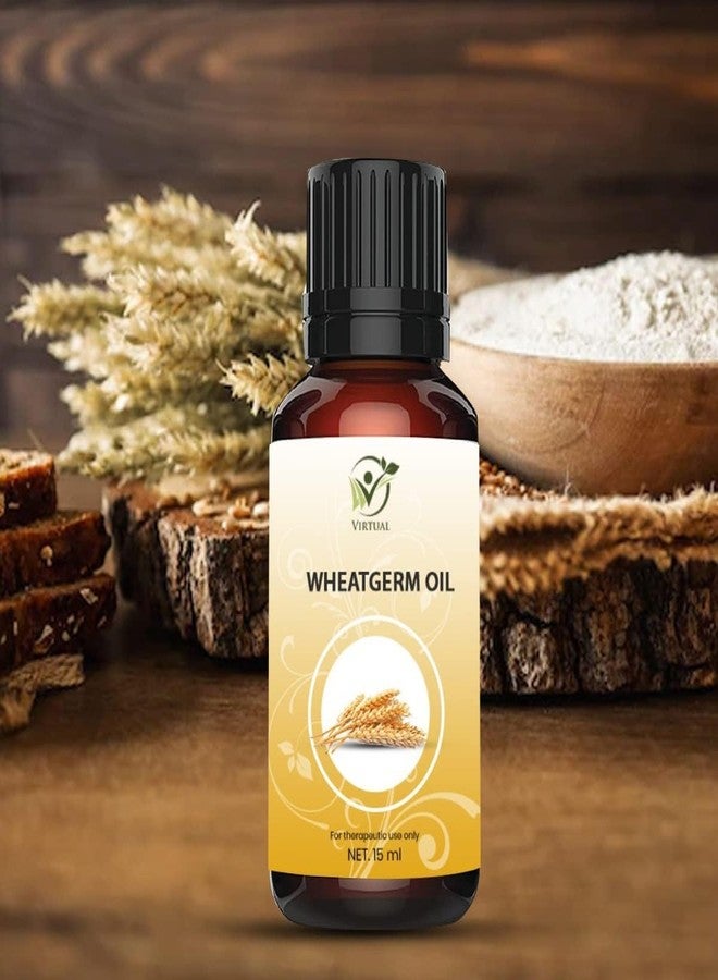 افتراضي زيت جنين القمح الأساسي من فيرتوال لنمو الشعر والعناية بالبشرة، زيت طبيعي نقي معصور على البارد | مضاد لتساقط الشعر | يعزز نمو الشعر ونعومته ولمعانه، (15 مل) - Image 5