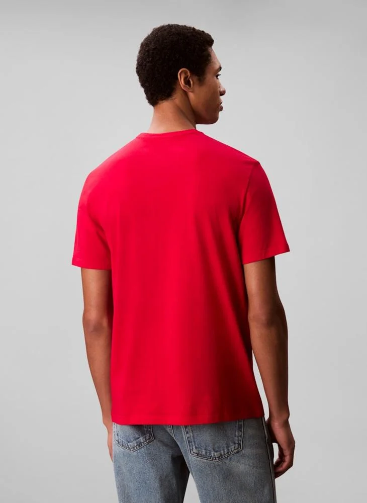 CALVIN KLEIN Short Sleeve Logo Crew Neck T-Shirt