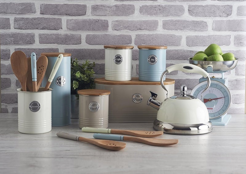 Typhoon Living Cream 2.5 L Pasta Storage Canister with Bamboo Fibre Lid - Image 4