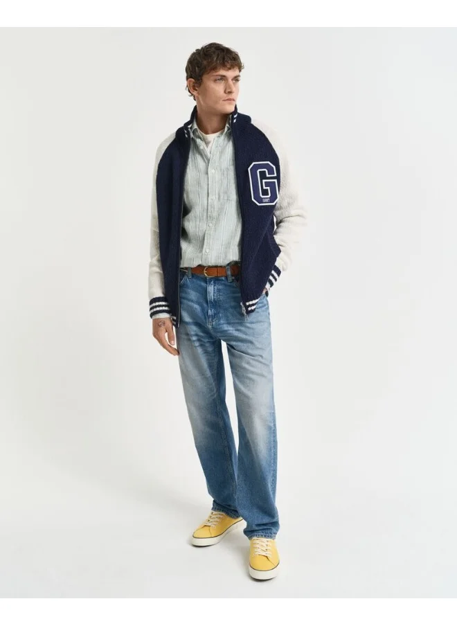 غانت Gant Regular Linen Stripe Shirt