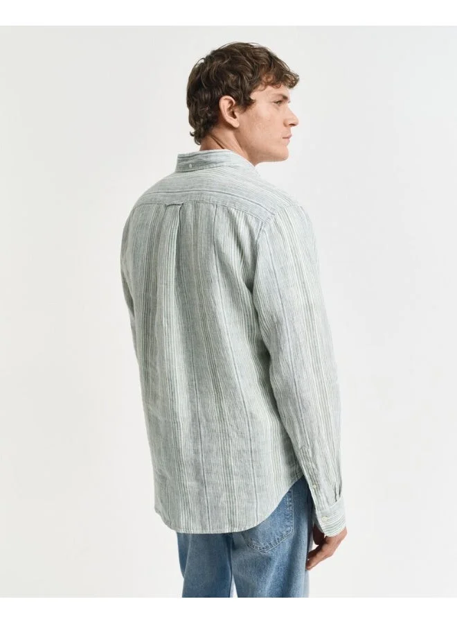 GANT  Gant Regular Linen Stripe Shirt for Men | Best Price UAE