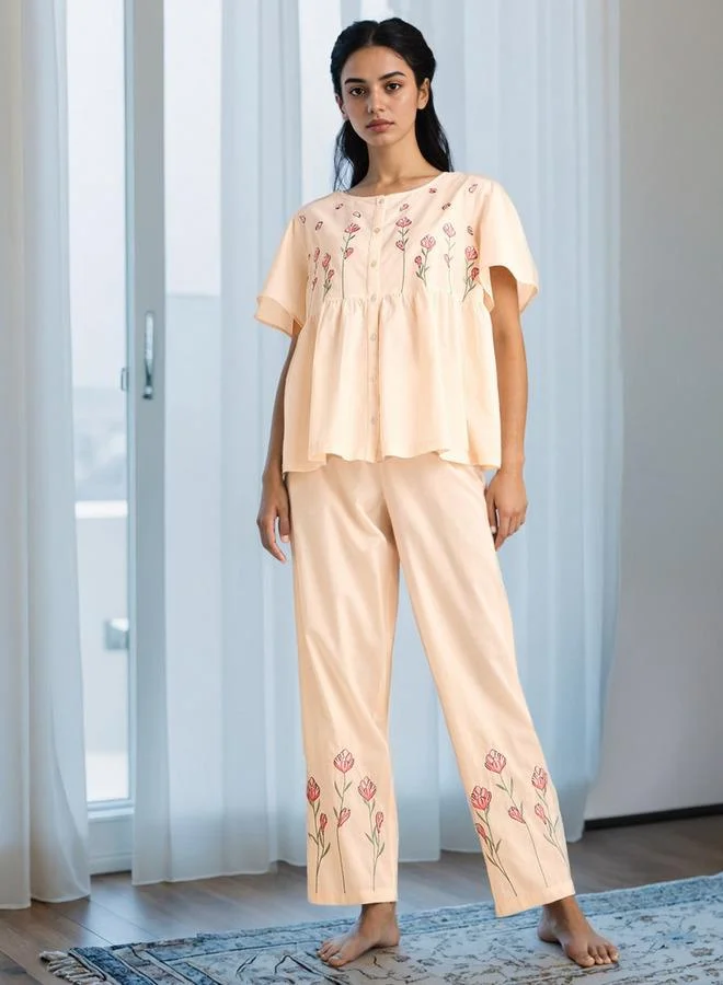 سبلاش فيڤ Embroidered Pyjama Set