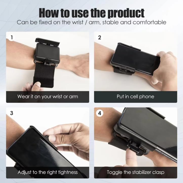 FKU Sports Wristband Phone Holder Mount Armband for Running Hiking Cycling Driving, Cell Phone Accessories | Mounts & Holders - Image 3