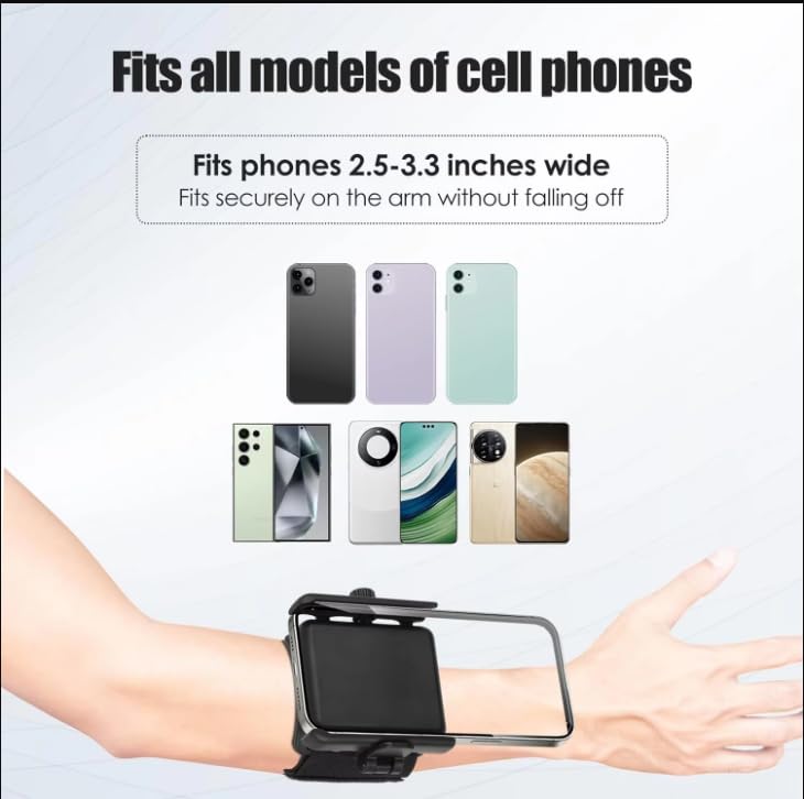 FKU Sports Wristband Phone Holder Mount Armband for Running Hiking Cycling Driving, Cell Phone Accessories | Mounts & Holders - Image 5