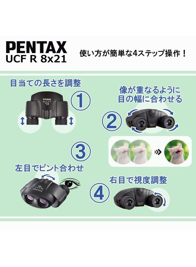 Pentax BINOCULARS, 8X21 UCF R, W/CASE - Image 4