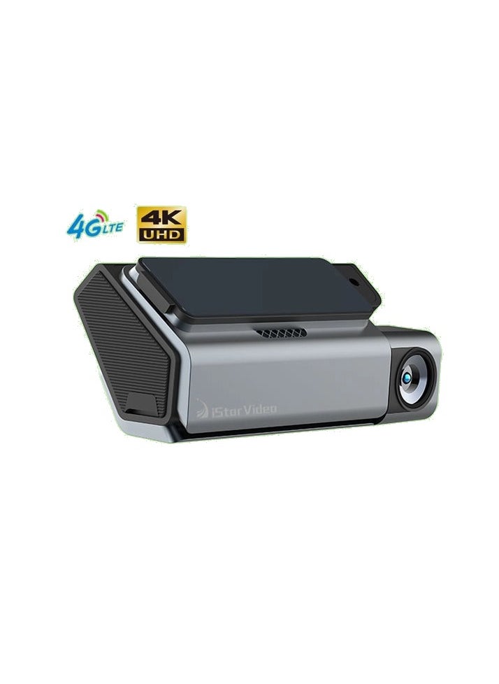 4G LTE Sim Dash Cam, 4K Front UHD WDR Camera and Rear Camera, 4G Remote Monitoring, Real-time GPS Tracking, Anti-Theft, Geo-Fence Alarm supports upto 512GB micro SD Card