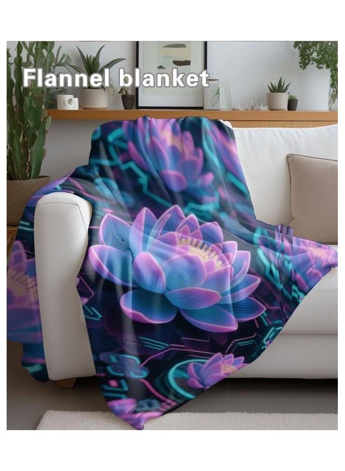 عام بطانية رقيقة من الفانيلا الكرتونية للأطفال أو الطلاب (دافئة ومريحة ومناسبة للنوم والألعاب) 100 سم * 150 سم - 1170 - Image 1