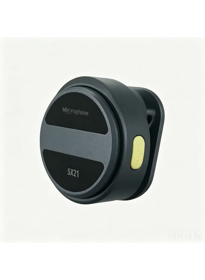 ميكروفون لاسلكي طية صدر SX21، مزدوج الإرسال، تقليل الضوضاء ANC، صوت HiFi، 2.4G - Image 1